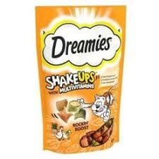 Dreamies Shake Ups Multivitamins Tavuk ve Ördek Aromalı Naneli Kedi Ödülü 55 Gr