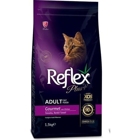Reflex Plus Renkli Taneli Tavuklu Kedi Maması 1,5 Kg