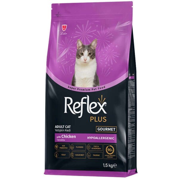 Reflex Plus Gourmet Tavuk Renkli Kedi Maması 15 Kg