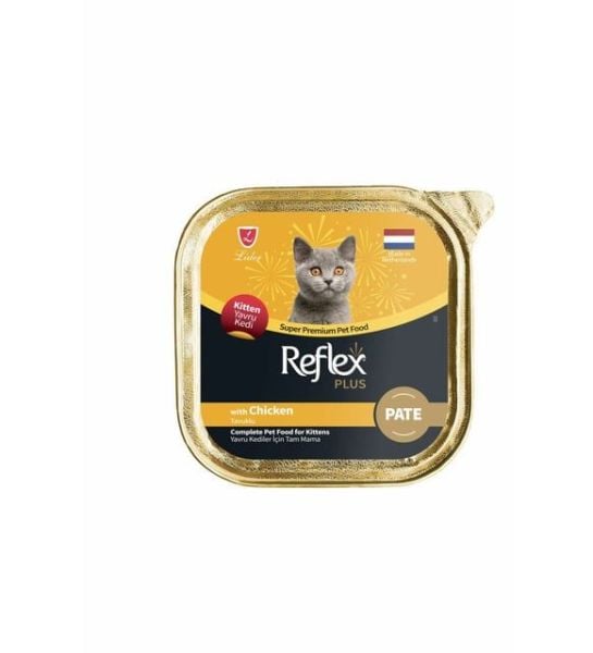 REFLEX PLUS TAVUKLU YAVRU KEDİ MAMASI 85G