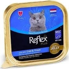 REFLEX PLUS  MSC MORİNA BALIKLI VE ALABALIK KEDİ MAMASI 85G