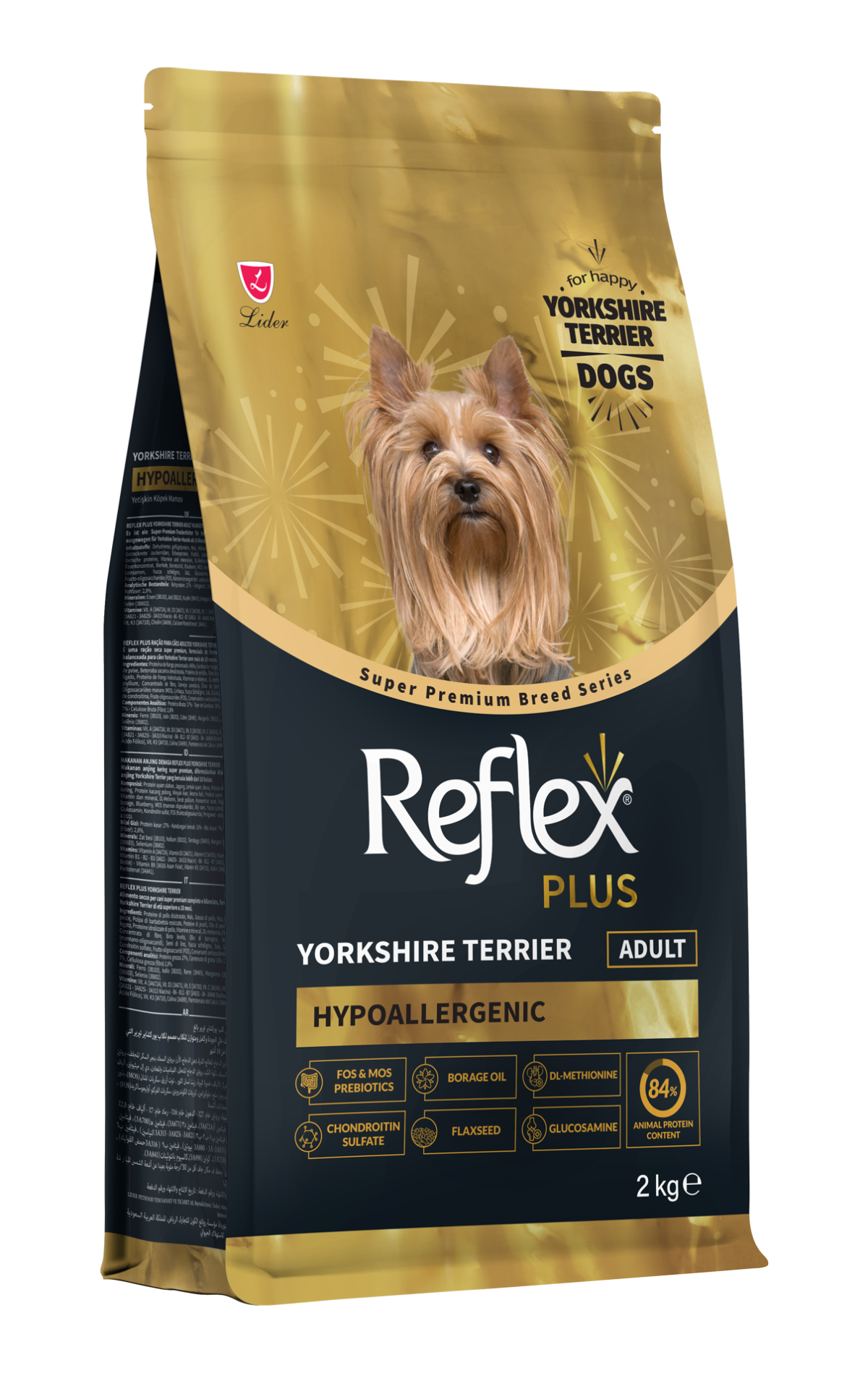 Reflex Plus Yorkshire Terrier Yetişkin Köpek Maması 2KG