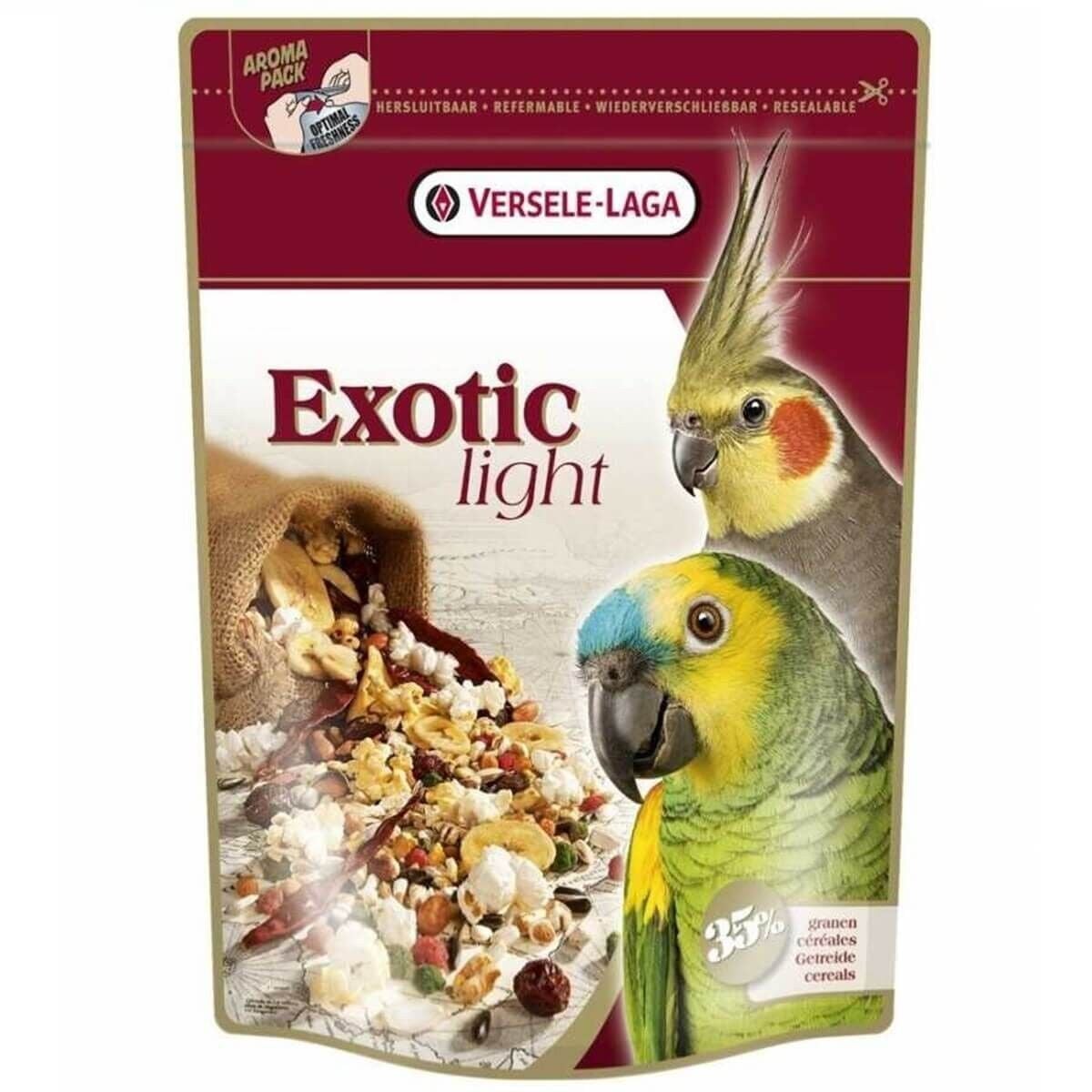 VERSELE-LAGA Exotic Light Meyveli ve Kuruyemişli Paraket ve Papağan Yemi 750gr