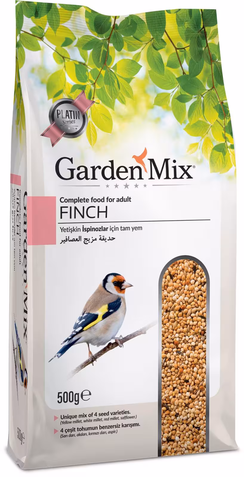 Garden Mix Platin Finch (Hint Bülbülü) Kuşu Yemi 500 Gr