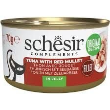 Schesir Jöle İçinde Ton Balıklı ve Barbunya Balıklı Yetişkin Kedi Konservesi 70gr