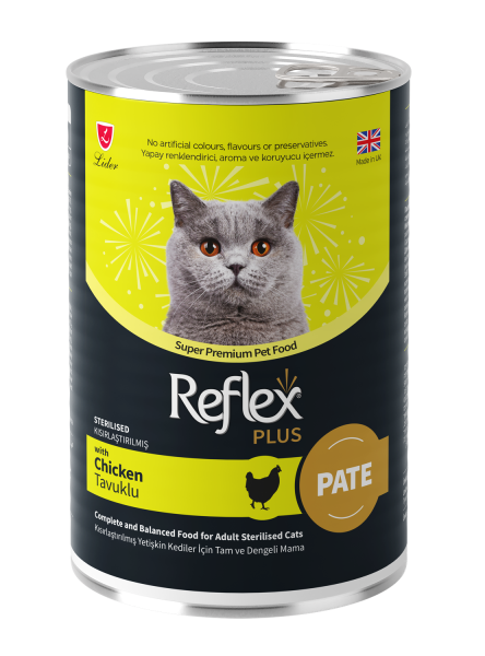 Reflex Plus Pate Tavuklu Kısırlaştırılmış Kedi Maması 395G