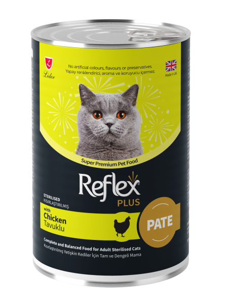Reflex Plus Pate Tavuklu Kısırlaştırılmış Kedi Maması 395G