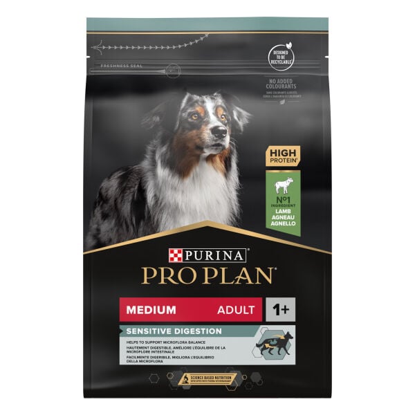 Purina Pro Plan Medium Adult Kuzu Etli Orta Irk Yetişkin Köpek Maması 3 KG