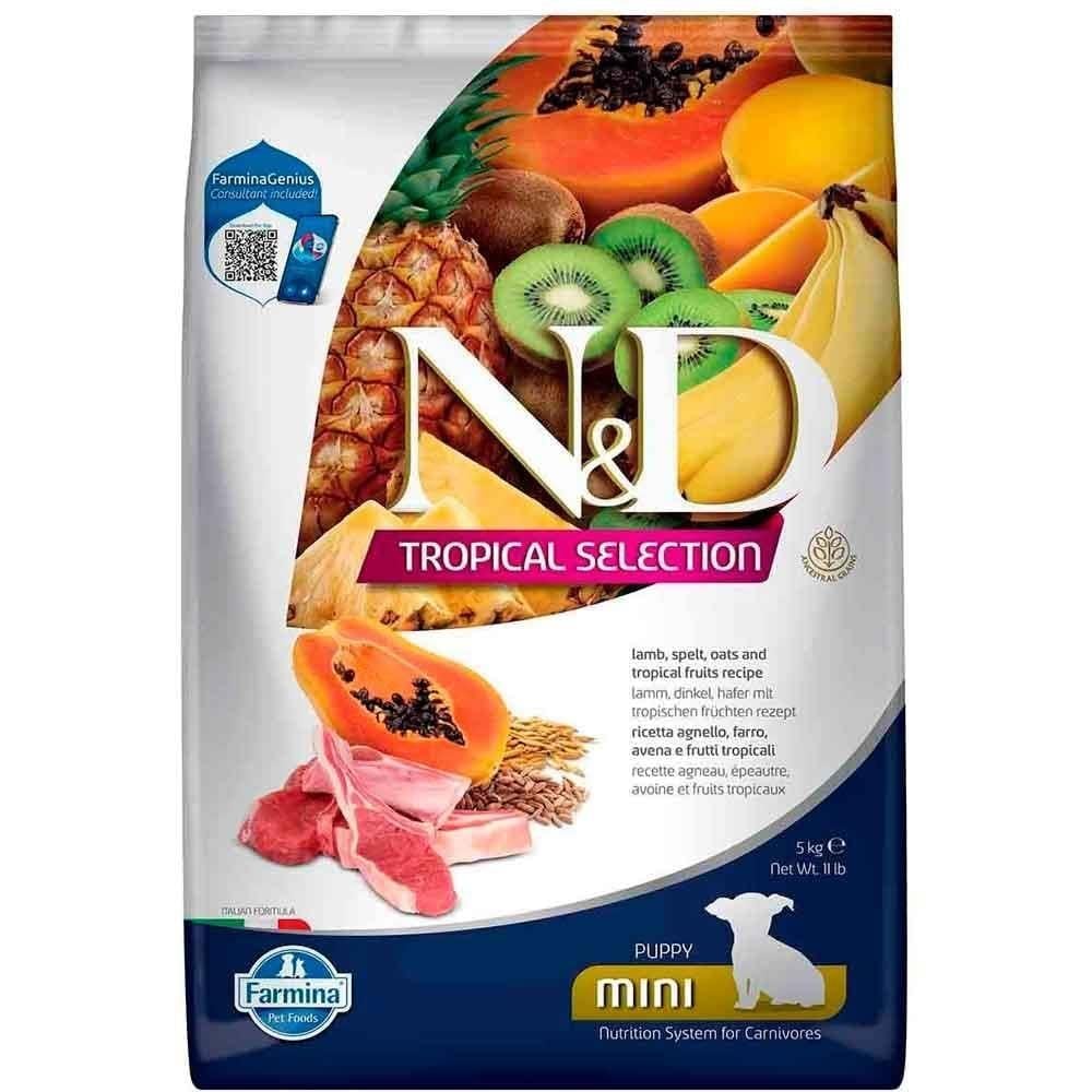 N&D Tropical Selection Kuzu Etli 5 kg Küçük Irk Yavru Köpek Maması