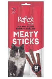 REFLEX PLUS KEDİ ÖDÜL STICKS BİFTEK & KUZU 3*5 GR