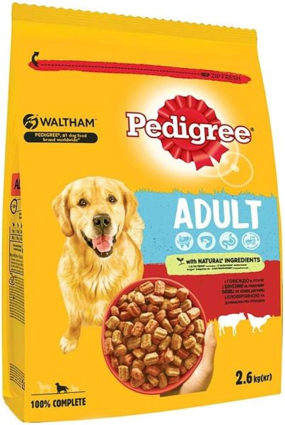 Pedigree Yetişkin Sığır Etli Ve Sebzeli Kuru Mama 12 Kg