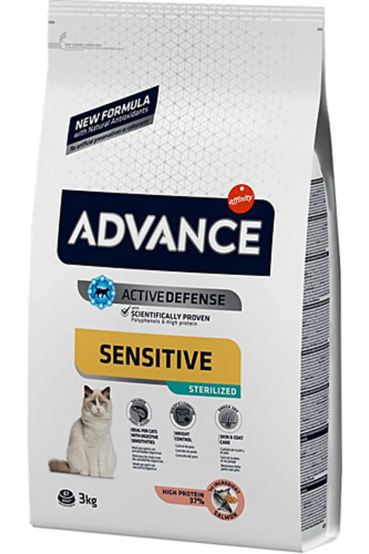 Advance Sensitive Kısırlaştırılmış Somonlu Kedi Maması 3 Kg