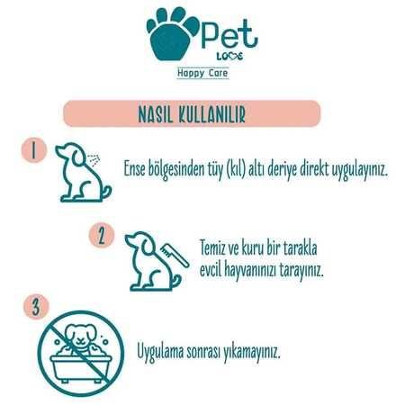 Pet Love Köpekler İçin Tüy Bakım Yağı 5x4 Ml %100 Doğal Argan Yağlı