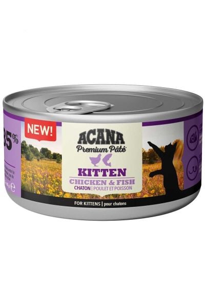 Acana Premium Pate Tavuk Etli Yavru Yaş Kedi Maması 85 gr