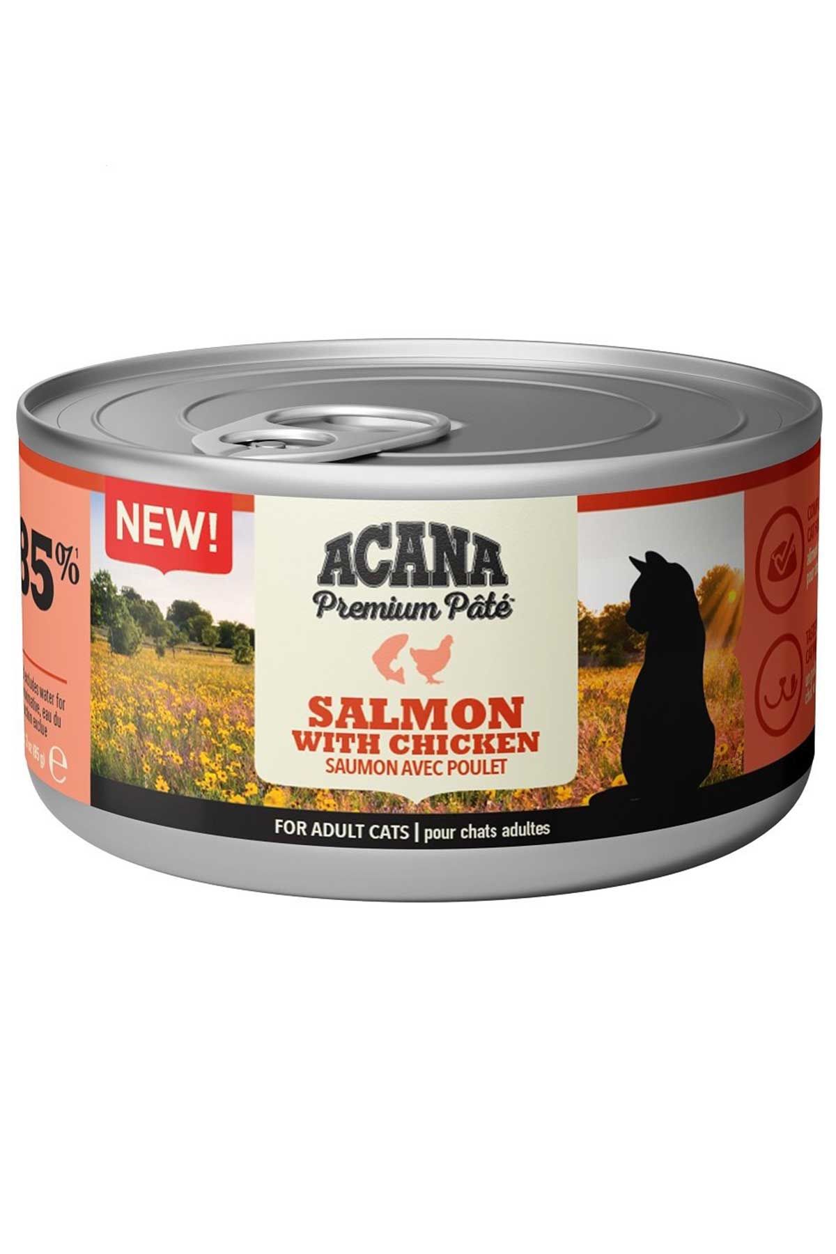 Acana Premium Ezme Somonlu ve Tavuklu 85 gr Yetişkin Konserve Kedi Maması