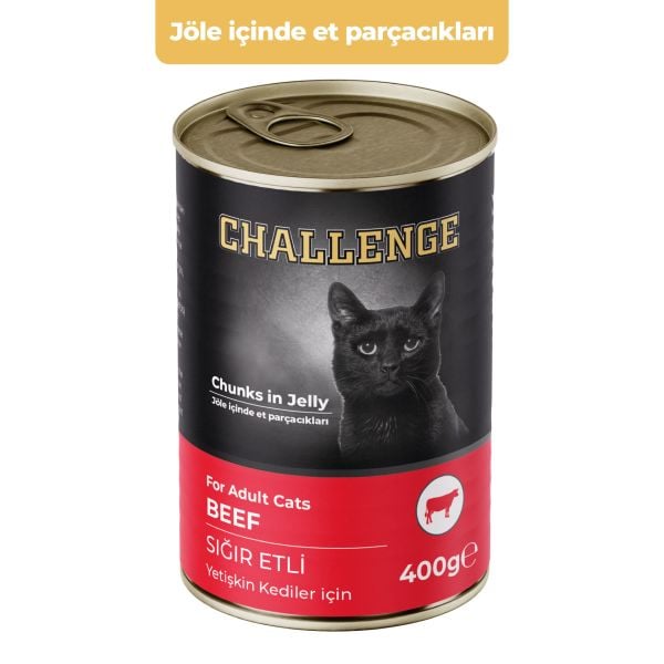 Challenge Sığır Etli 400 gr Yetişkin Konserve Kedi Maması