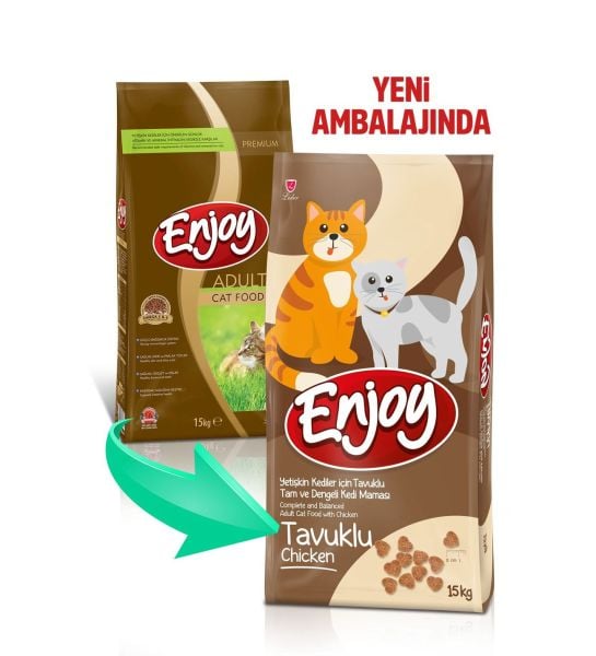 Enjoy Tavuklu 15 kg Yetişkin Kedi Maması