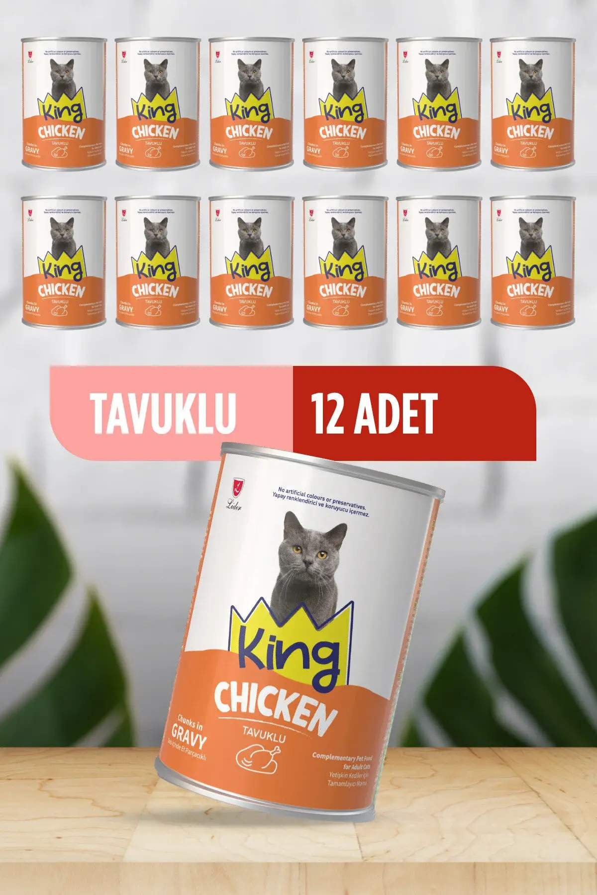 King Tavuk Etli Yetişkin kedi maması400 gr