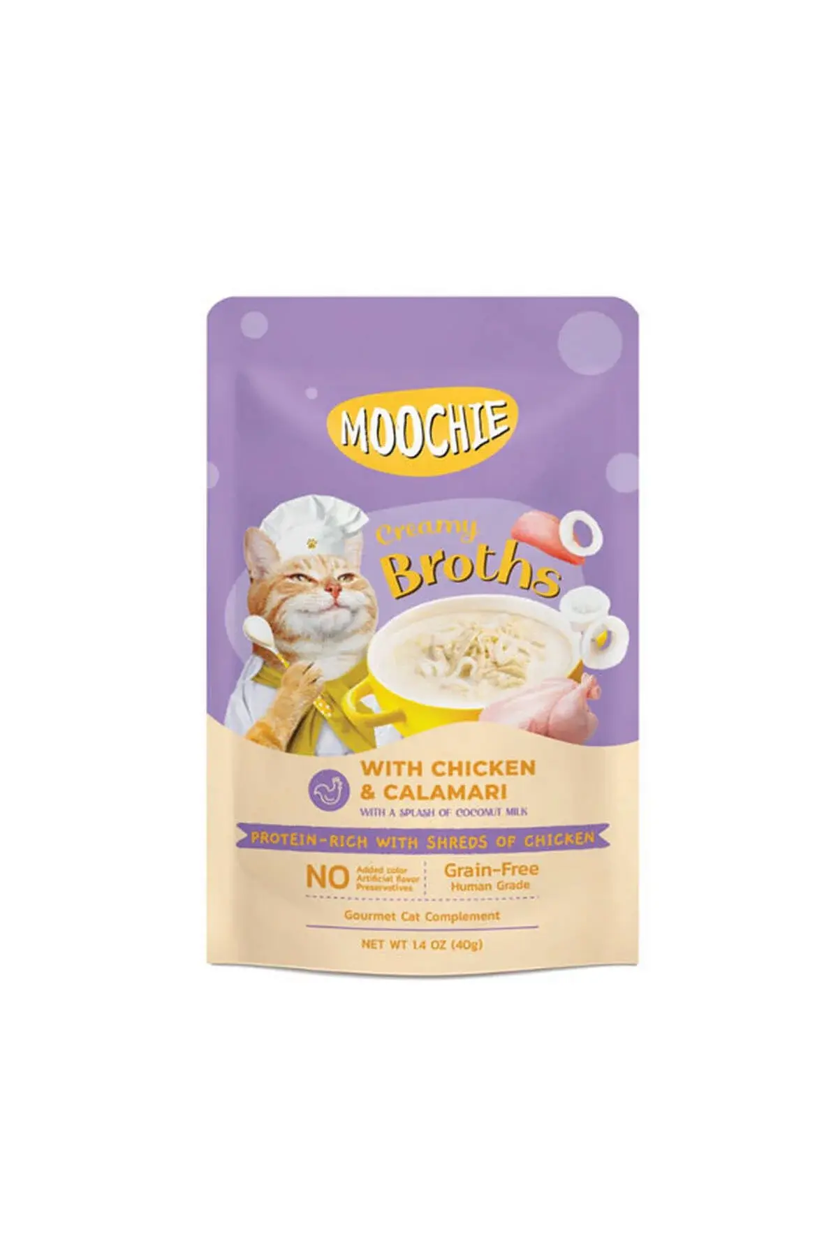 MOOCHIE ÇORBA ÖDÜLÜ TAVUK-KALAMAR 40 GR X 4 ADET