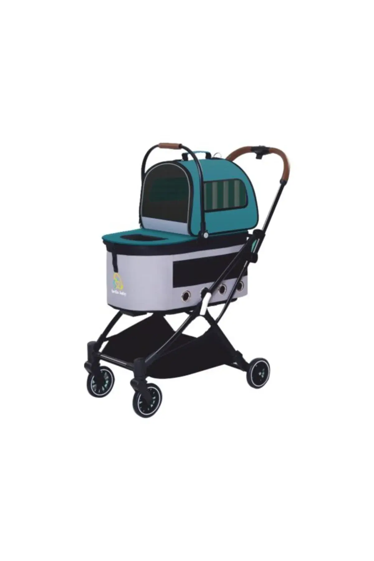 Eurodog LVSQVR Katlanabilir Köpek Arabası (02828) Yeşil 67x49x99c