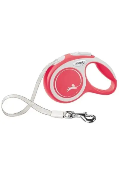 Flexi New Comfort 5 mt Şerit Otomatik Tasma Medium Kırmızı 5 mt
