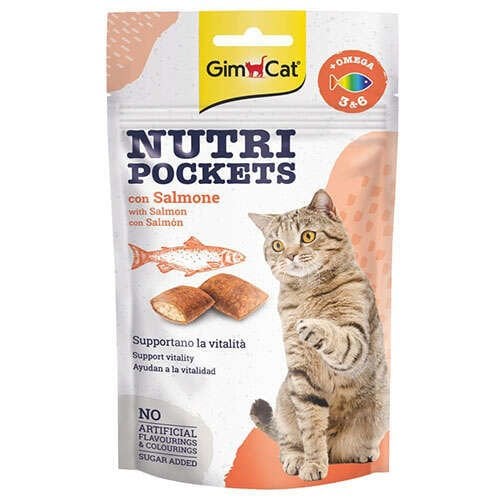 Gimcat Nutripockets Somon Omega 60 gr Kedi Ödül Maması