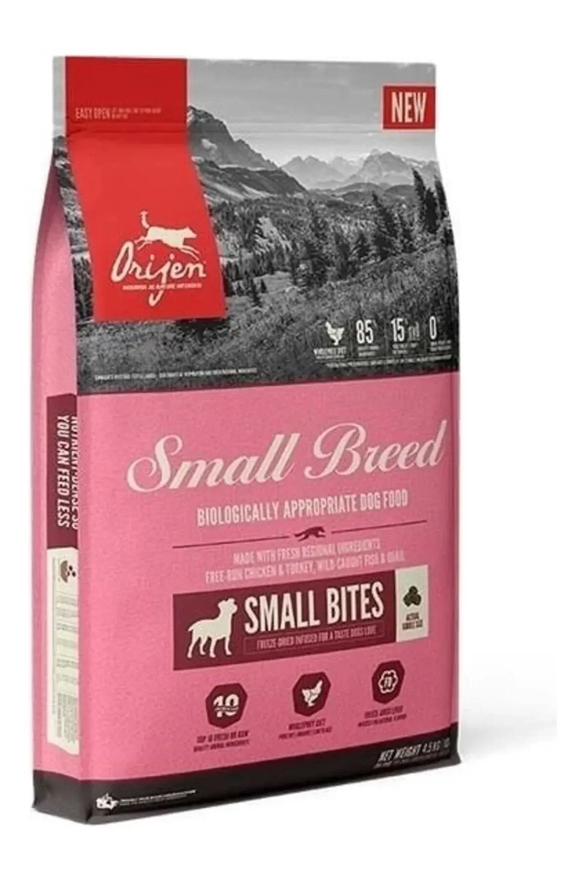 Orijen ‎Orijen Small Breed Tavuklu ve Hindili Yavru ve Yetişkin Köpek Maması 4.5 kg