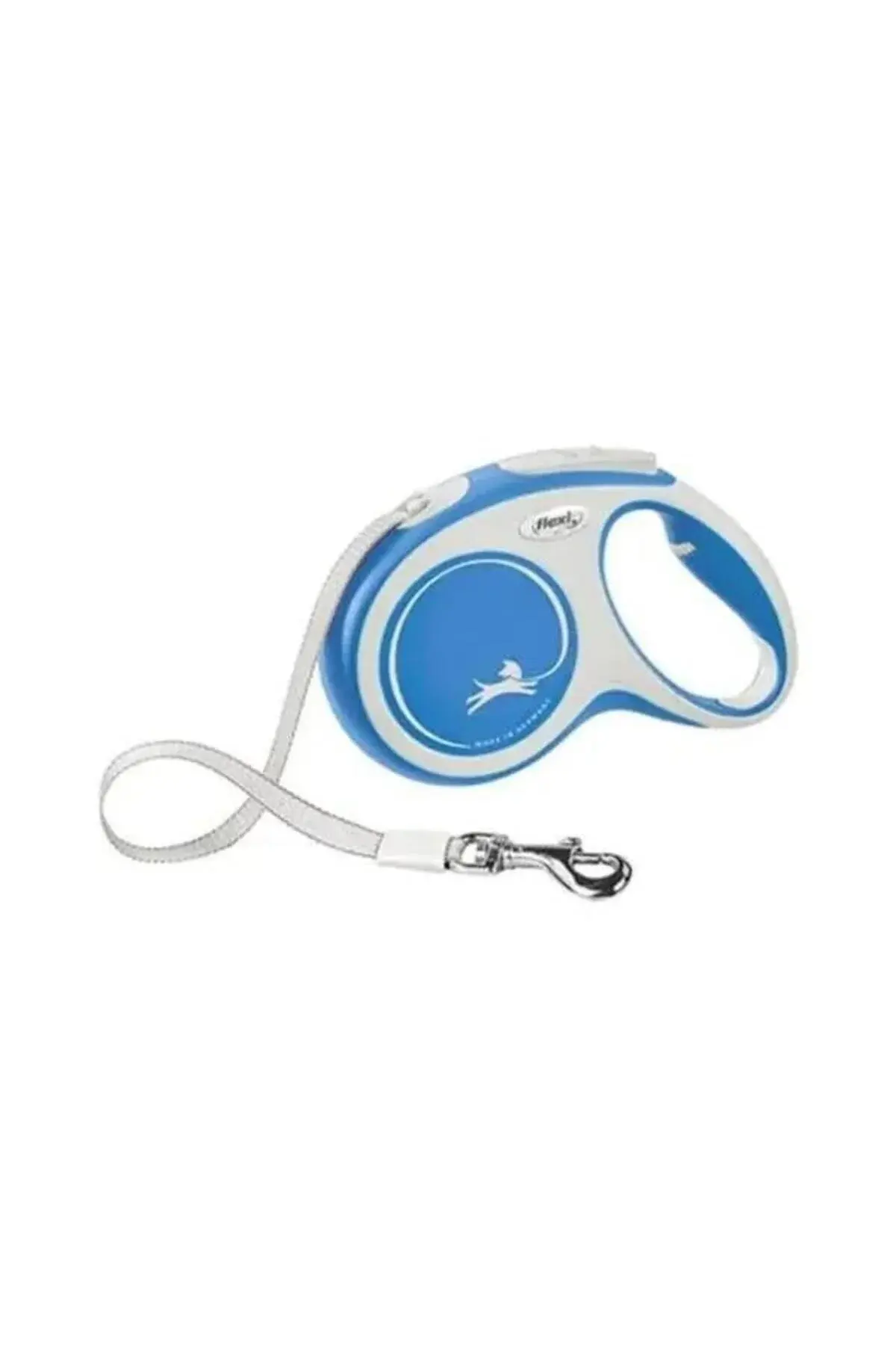 Flexi New Comfort Otomatik Şerit Köpek Tasması 25 KG - 5M Medium Mavi