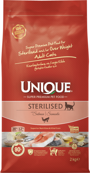 Unique Somonlu 7 kg Kısırlaştırılmış Yetişkin Kedi Maması