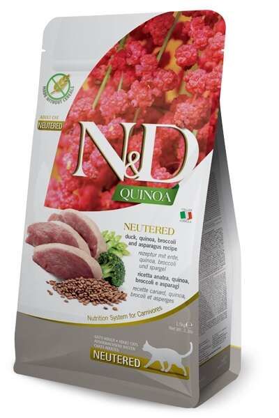 N&D Quinoa Neutered Ördek Etli 1.5 kg Kısırlaştırılmış Yetişkin Kedi Maması