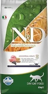N&D Düşük Tahıllı Kuzu Etli ve Yaban Mersinli 10 kg Yetişkin Kedi Maması