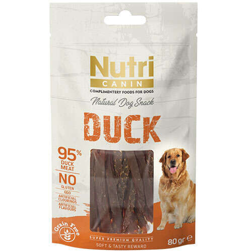 Nutri Canin %95 Ördek Etli Tahılsız Köpek Ödül Maması 80gr