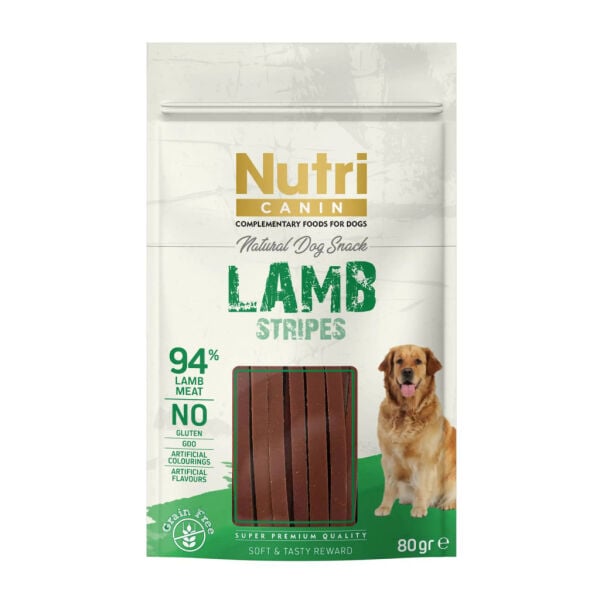 Nutri Canin %94 Kuzu Etli Tahılsız Çubuk Köpek Ödül Maması 80gr