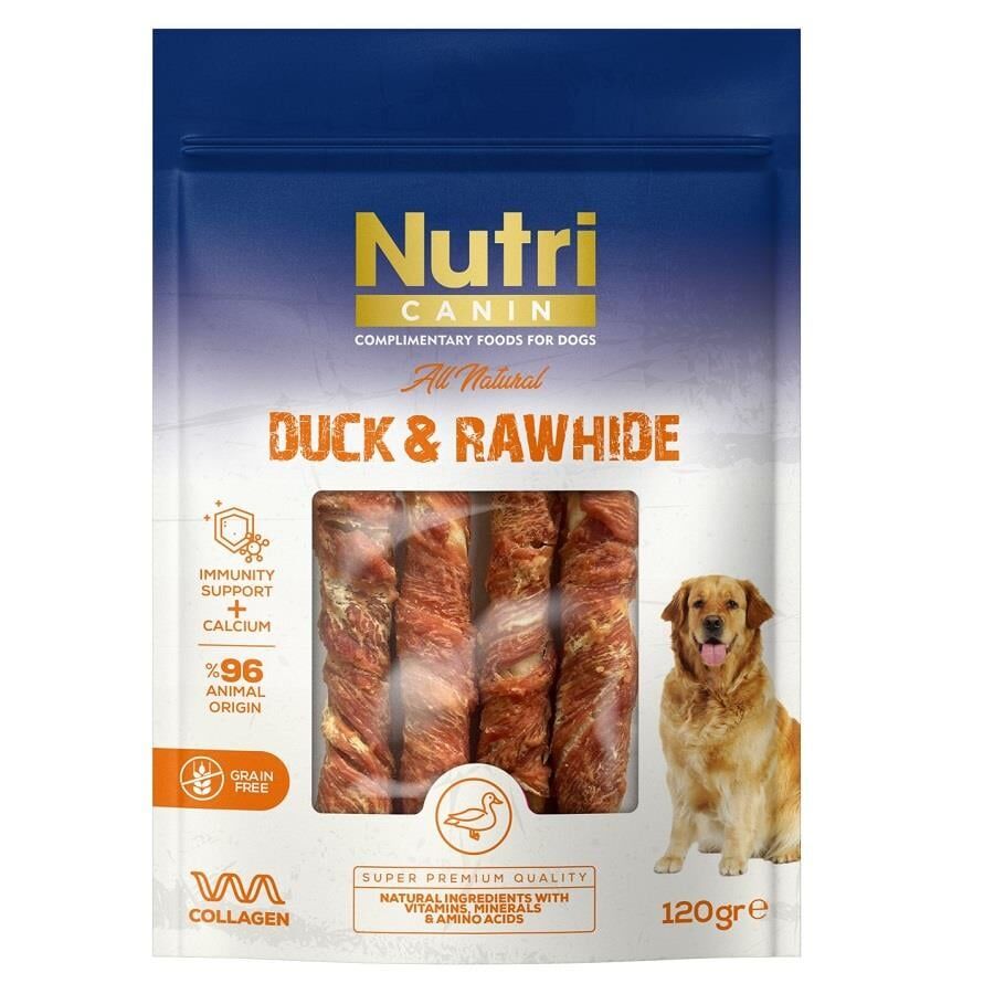 Nutri Canin Ördek Etli Sargılı Kemik Köpek Ödül Maması 120gr