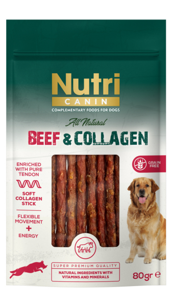 Nutri Canin Sığırlı ve Kolajenli Köpek Ödül Maması 80gr