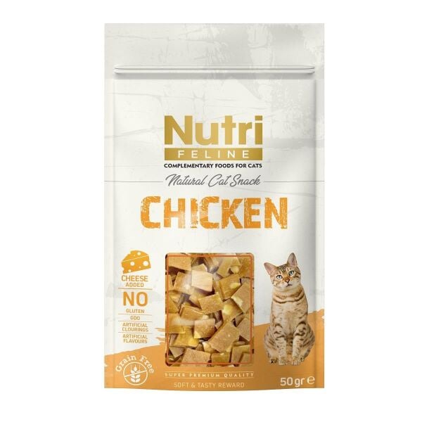 Nutri Feline Tavuklu ve Peynirli Kedi Ödül Maması 50gr