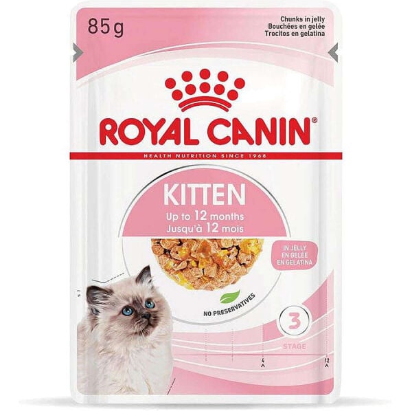 Royal Canin Pouch Kitten Jöle İçinde Yavru Kedi Konservesi 85grx12 Adet