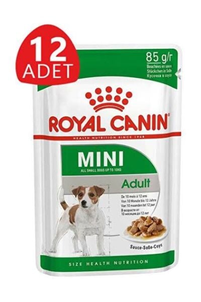 Royal Canin Pouch Mini Adult Köpek Yaş Maması 85 Gr - BOX - x 12 Adet