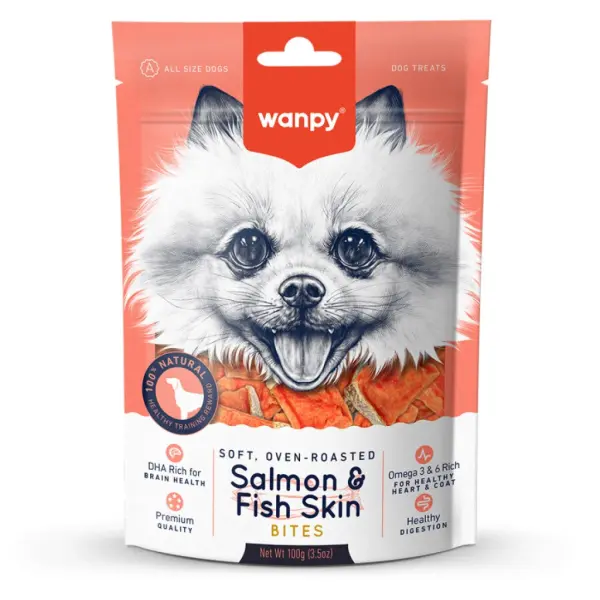 Wanpy Oven Roasted Gerçek Somon Dilimli Köpek Ödül Maması 100grx 2 Adet