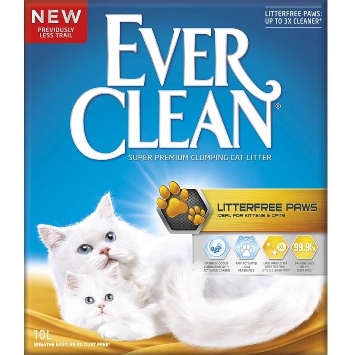 Ever Clean Litterfree Paws Patilere Yapışmayan Topaklanan Kedi Kumu 10lt