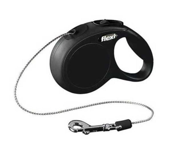Flexi New Classic XS Beden Siyah 3MT İpli Tasma