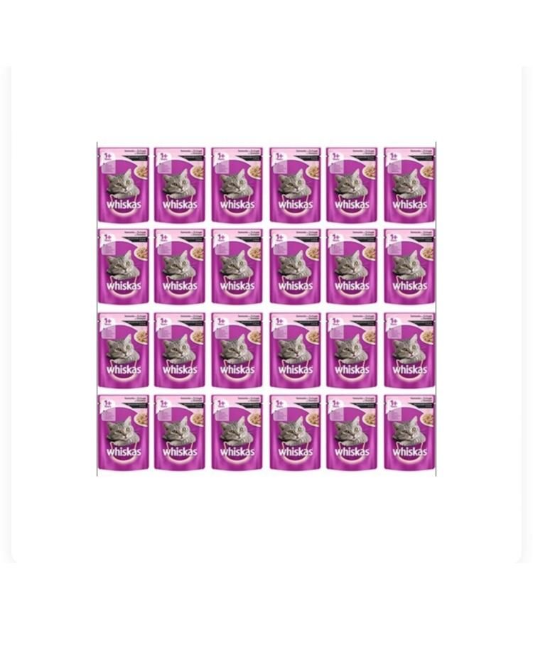 Whiskas Gravy Soslu Somonlu 85 gr 28'li Yetişkin Kedi Yaş Maması