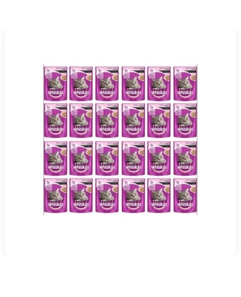 Whiskas Gravy Soslu Somonlu 85 gr 28'li Yetişkin Kedi Yaş Maması