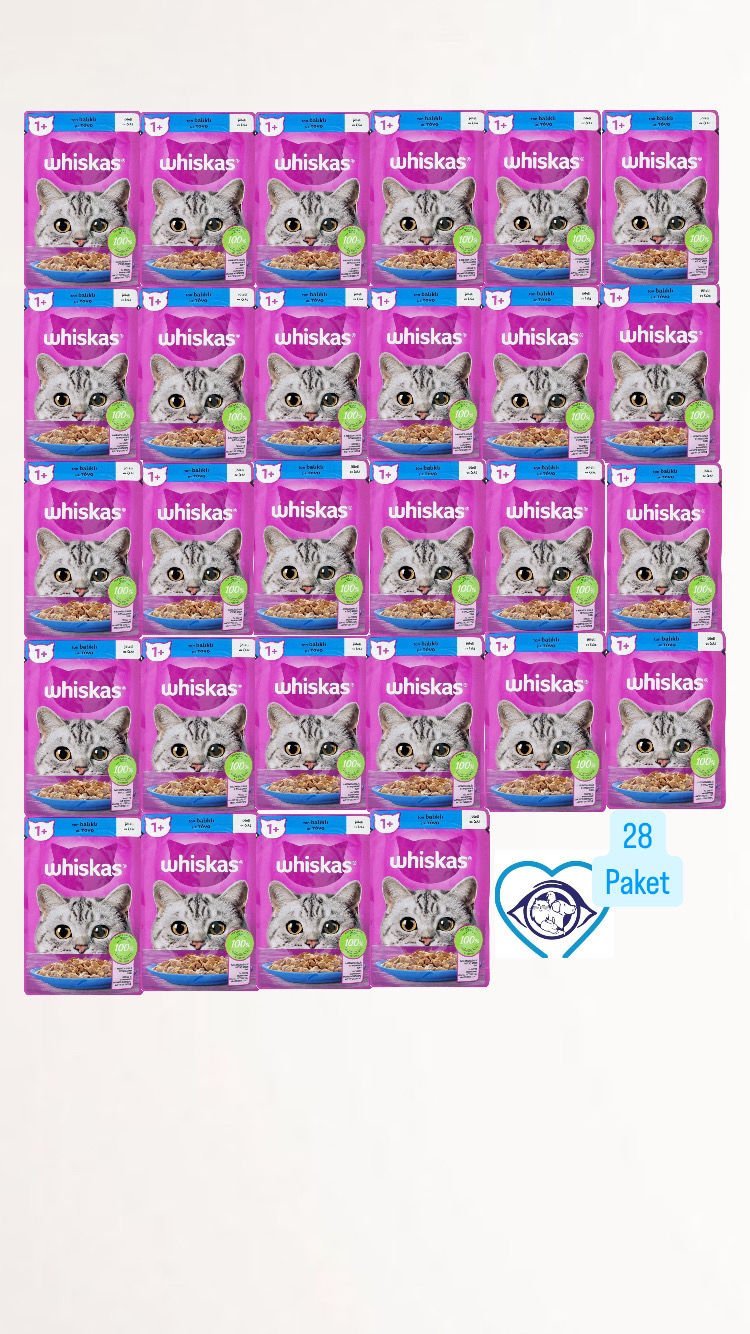 Whiskas Jöleli Ton Balıklı 85 gr 28'li Yetişkin Kedi Yaş Maması