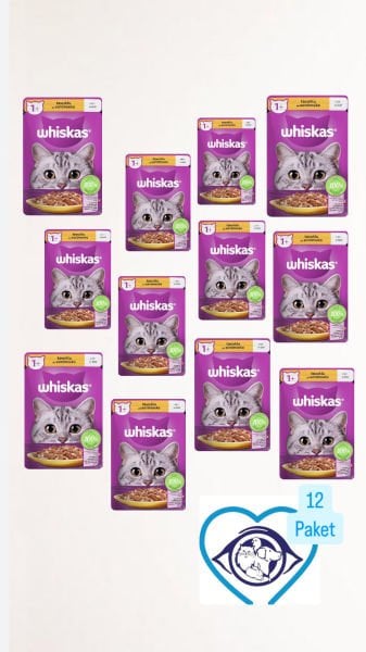 Whiskas Jöleli Tavuklu 85 gr 12'li Yetişkin Kedi Yaş Maması
