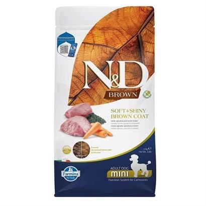 N&D Brown Kuzu Etli ve Spirulinalı 2 kg Küçük Irk Yetişkin Köpek Maması