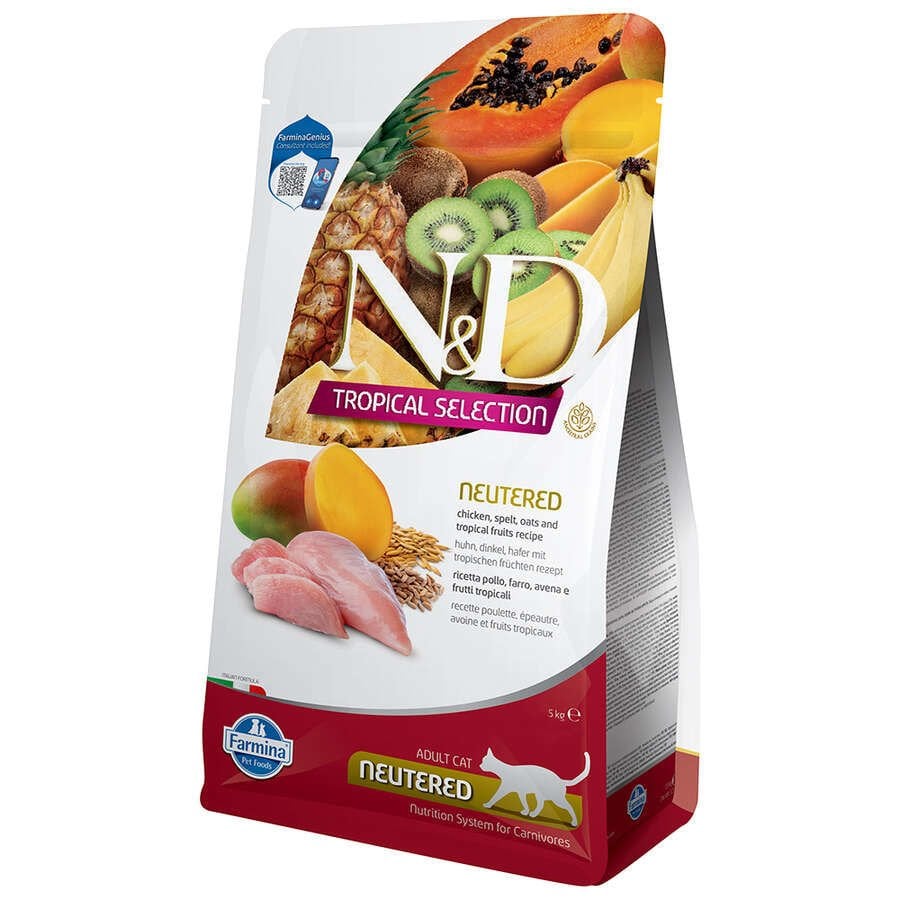 N&D Tropical Selection Tavuk Etli 5 kg Kısırlaştırılmış Yetişkin Kedi Maması