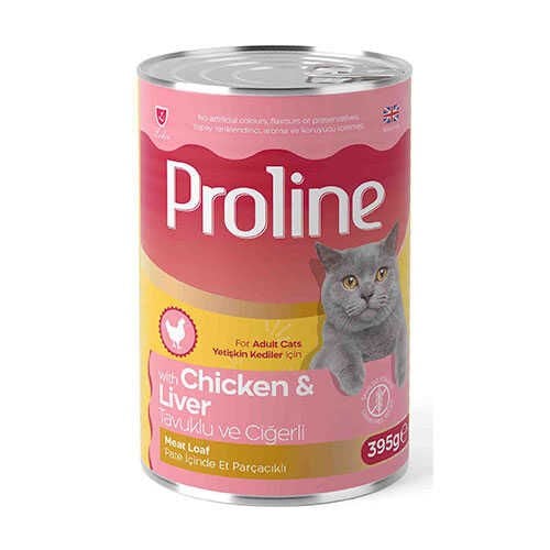 Proline Tavuklu ve Ciğerli Yetişkin Kedi Konservesi 395gr