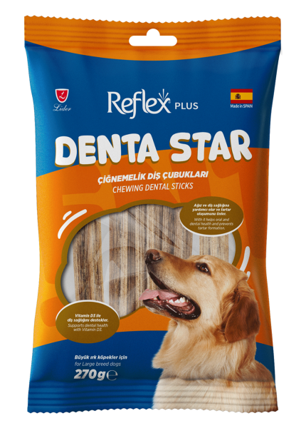 Reflex Plus Çiğnemelik Diş Çubukları Büyük Irk Yetişkin Köpek 270 G