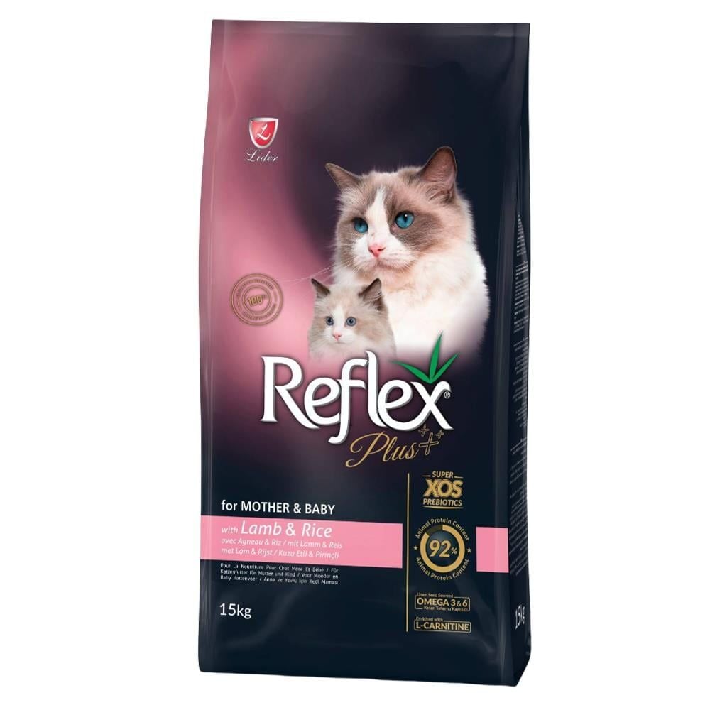 Reflex Plus Mother & Babycat Kuzu Etli 15 kg Yavru Kedi Maması
